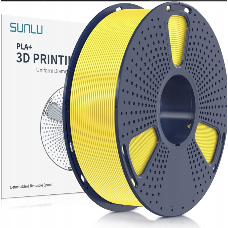 Filament do drukarek 3D Sunlu PLA META Lemon Yellow / Żółty 1kg 1,75mm