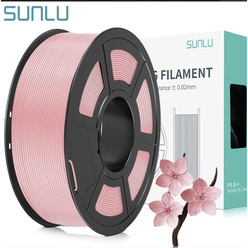 Filament do drukarek 3D Sunlu PLA META Sakura Pink / Różowy 1kg 1,75mm