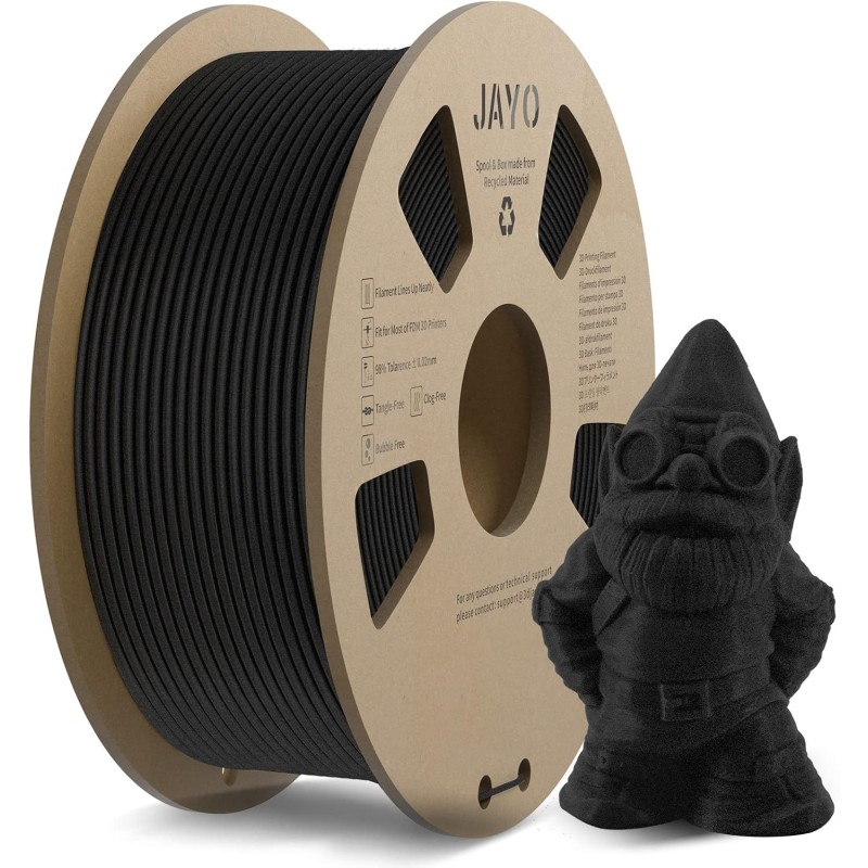 Filament Jayo PLA Matowy 1,75 mm 1100 g czarny