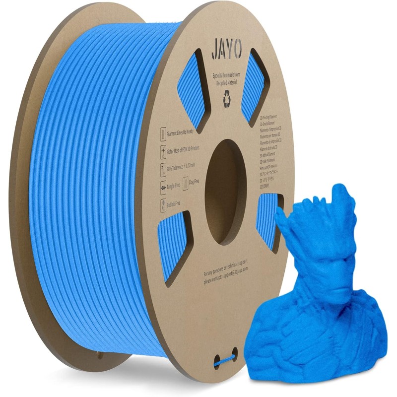 Filament Jayo PLA Matowy 1,75 mm 1100 g niebieski